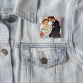 正装の若いカップル 缶バッジ (インサイチュ)