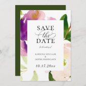 正規フローラ開花日付の保存 案内状 (正面/裏面)