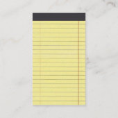 正規メモ帳 名刺 (裏面)