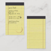 正規メモ帳 名刺 (正面/裏面)