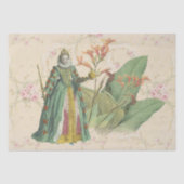 正規ヴィンテージフローラ切り離しティッシュペーパー 薄葉紙 (正面)