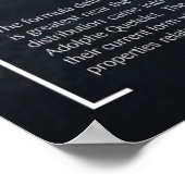 正規分布 – Math Poster ポスター (角)