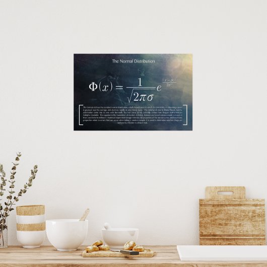 正規分布 – Math Poster ポスター (キッチン)