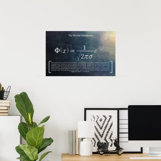 正規分布 – Math Poster ポスター (ホームオフィス)