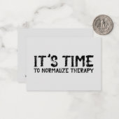 正規化すべきセラピー グランジ ノートカード (正面/裏面インサイチュ)