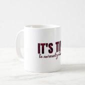 正規化すべきセラピー コーヒーマグカップ (正面左)