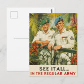 正規軍のヴィンテージ採用で表示 ポストカード (正面/裏面)