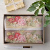 正規（AIではない）ヴィンテージビクトリアンバラ絵を描 薄葉紙 (ギフト)