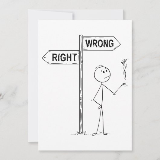 正誤 イラスト 招待状 (正面)