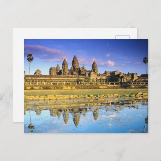 正面からの神殿の眺め ポストカード (正面/裏面)