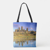 正面から見る寺の景色 トートバッグ (裏面)