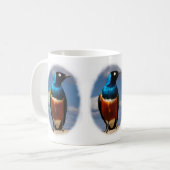 正面から見る絶妙なスターリング コーヒーマグカップ (正面左)