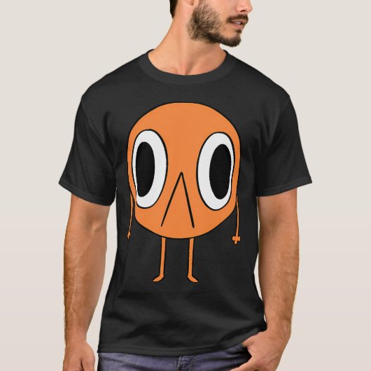 正面を向いた魚 Tシャツ (正面)