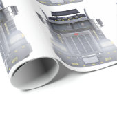 正面図のライトが付いている半黒のトラック ラッピングペーパー (ロールコーナー)