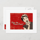 正面玄関の郵便はがきを締めて下さい ポストカード (正面/裏面)