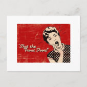 正面玄関の郵便はがきを締めて下さい ポストカード (正面)