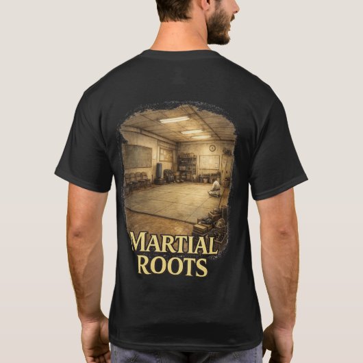 武の根源 錬成された根源 空手 Tシャツ (裏面)