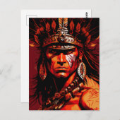 武アステカ士アステカ、文化、マヤ ポストカード (正面/裏面)