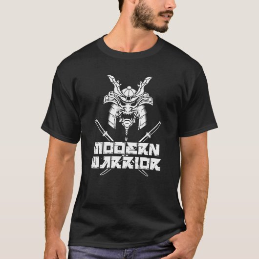 武モダン士の武日本の面 Tシャツ (正面)