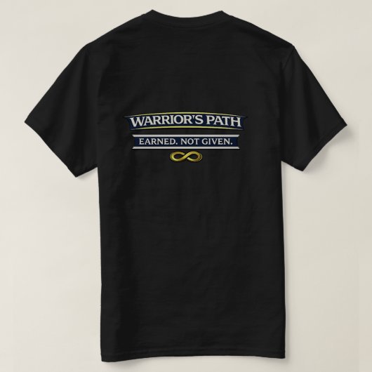武人の道は己が掴むもの Tシャツ (デザイン裏面)