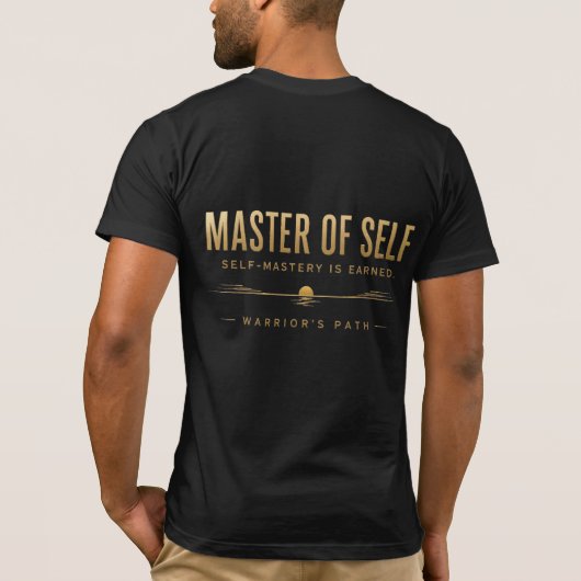 武人の道 自我の極意 Tシャツ (裏面)