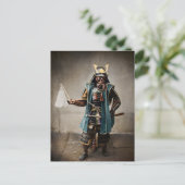 武具日本のの侍 ポストカード (スタンド正面)