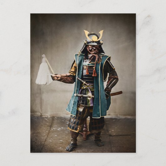 武具日本のの侍 ポストカード (正面)