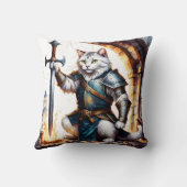 武勇の騎士（ナイト）と剣 クッション (裏面)