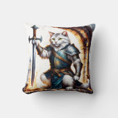 武勇の騎士（ナイト）と剣 クッション (正面)