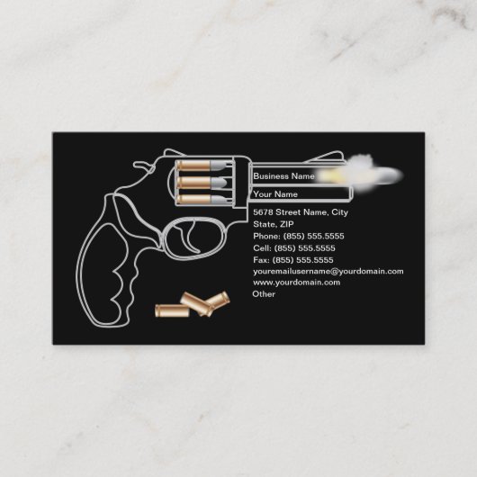 武器のディーラーの名刺 名刺 (正面)