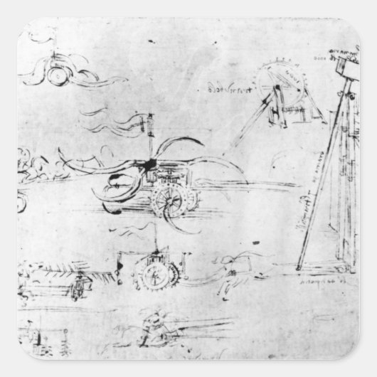 武器のデザイン、fol。40v-a スクエアシール (正面)