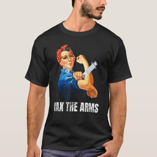 武器の予防接種を待たない軍備要求 Tシャツ (正面)