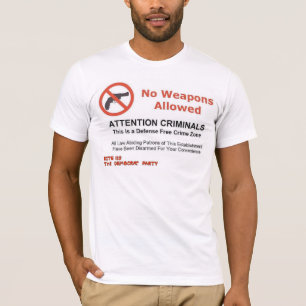 武器の使用は禁止 Tシャツ