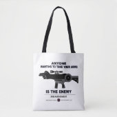 武器の取り付け – 第2改正 トートバッグ (正面)