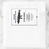 武器の取り付け – 第2改正 長方形シール (バッグ)