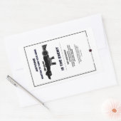 武器の取り付け – 第2改正 長方形シール (封筒)