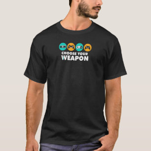 武器の選択ビデオゲームゲームコンソールのゲーマー Tシャツ