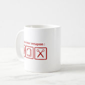 武器の選択 コーヒーマグカップ (正面左)