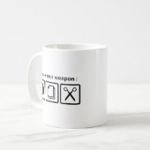 武器の選択 コーヒーマグカップ (正面左)