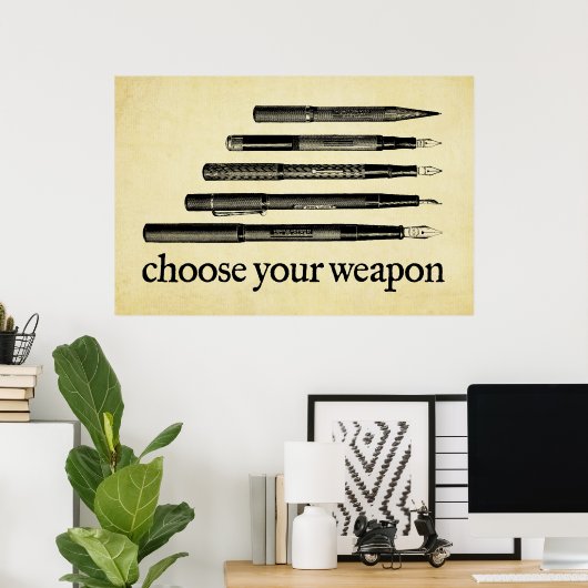 武器の選択 ポスター (ホームオフィス)