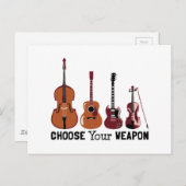 武器の選択 ポストカード (正面/裏面)