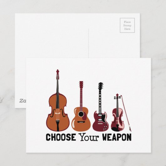 武器の選択 ポストカード (正面/裏面)