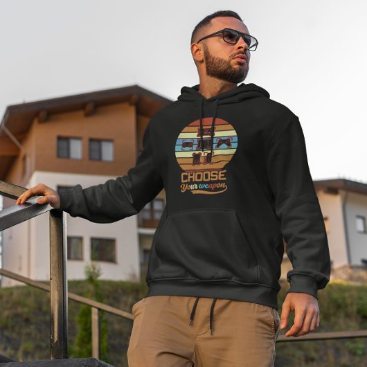 武器の選択 – レトロゲーマー パーカ