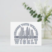 武器はがきを選カスタム択 ポストカード (スタンド正面)