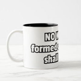 「武器は作られていない…」 クリスチャン ツートーンマグカップ