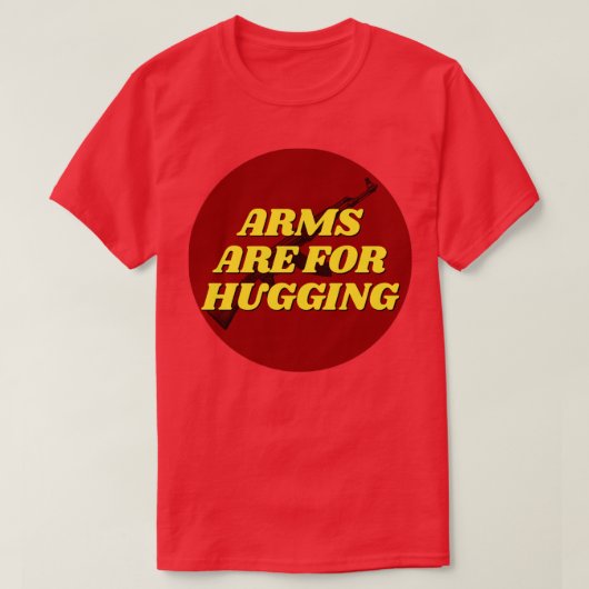 武器は抱き込み用 Tシャツ (デザイン正面)