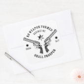 武器は私に対して形成されない – Isaiah 54:17 保護 スクエアシール (封筒)