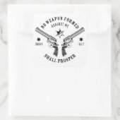 武器は私に対して形成されない – Isaiah 54:17 保護 スクエアシール (バッグ)