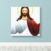 武器を取り出した人工知能芸術 キャンバスプリント (インサイチュ (ウッドフロア))