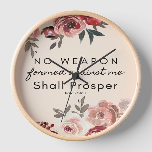 武器を形にして我に当たるも時計の如し 壁時計 (正面)